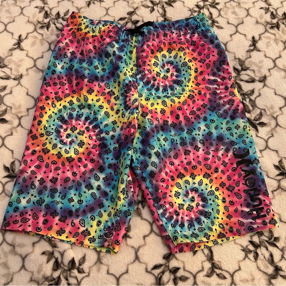 NWT Hurley Multicolor Tie-Dye Shorts Mens Small
